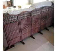 Versatile Rattan Room Divider 4-Piece Set Height 80cm x 40cm Stylish Partition for Home Space Separator Multi-Functional Privacy Screen Ideal for Living Room Bedroom Office