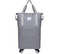 Versatile Rolling Duffle Bag with Detachable Casters Spacious Dry Wet Separation Carry On Luggage Bag for Travel Sports