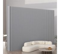 Versatile Room Divider 180cm Tall 300cm Wide Extendable Folding Panels Minimalist Grey Design for Home Office and Studio Spaces
