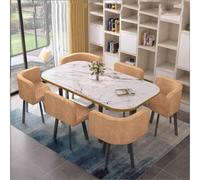Versatile Round Dining Table Set with Comfortable Chairs - Perfect for Office Kitchen Dining Room and Lounge Spaces - Stylish and Functional Furniture Solution