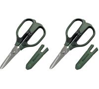 Versatile Scissors with Integral Finger Guard - cuts Kevlar Fibre, Leather Belts, Mains Cable,Copper Braid, coaxial Cable, Rope & More. Made in Japan. ENGINEER ph-57 (Pack of 2)