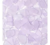 Versatile Sea Glass for Crafts - 16oz Purple Frosted Dyed Seaglass Pieces for DIY, Vase Filler, Art Craft Supplies, Beach Wedding, Home Decor