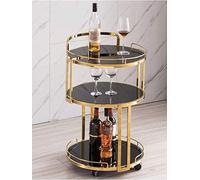 Versatile serving trolley with wheels mobile kitchen and bar trolley on wheels ideal wine and tea storage for home hotel dining room parties and events