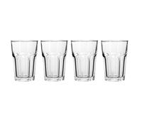 Set Of 4 Luxor Clear Glass Tumblers, 360 ml