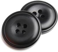 Versatile Sewing and Craft Buttons, 10pcs Resin Buttons Coats Windbreaker Suit Decorative Button Large 4 Holes (S23 28mm)