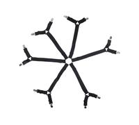 Versatile Sheet Fastener with Adjustable Clips & Design for Bed Stability Straps for Holders Non Slip Elastic Nylon Mattress Pad Cover Sleep Elastic Strap Fasteners Fitted Holders Bedding Security