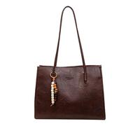 Versatile shoulder bag in plain colors - large capacity, stylish handbag for everyday life, travel, shopping, work
