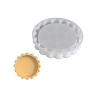 Versatile Silicone Craft Mold for Resin Jewelry Tray with Intricate Lace Detailing and Easy Release Resin Jewelry Tray Mold