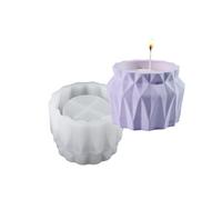 Versatile Silicone Diamonds Facet Mold Sturdy Diamonds Facet Mold for Vases Pen Holders Storage Jars and Cups Smooth Surfaces Casting