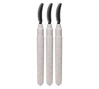Versatile Silicone Eyelash Mascara Brushes Wand - 3pcs Lash Separating Brush with Dust Cover - Flexible Eyelash Comb for Professional and Home Use in White