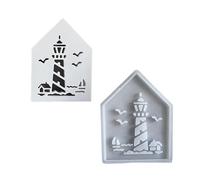 Versatile Silicone Lighthouse Ornaments Mold Sturdy Silicone Light House Shape Mold for Craft Art and Crafting Projects Easy Release