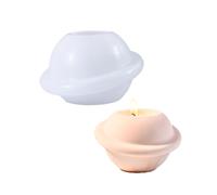 Versatile Silicone Rotating Planet Mold Flexible Silicone Candlestick Mold for Planet Holders and Decorations Multi Functional