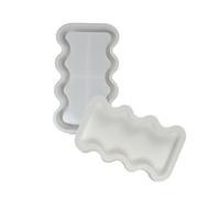 Versatile Silicone Storage Tray Mold Aquas Ripples Shaped Dish Plaster Mold for Jewelry Display Plate Making Creative Gift Molds