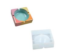 Versatile Silicone Tray Mold Set 4 Styles Plaster Crafting Essential Studio Handmade Creation Tool Lightweight Silicone Mold