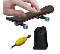 Versatile Skateboard - Deck Skateboard, Wooden Alloy Fingerboard with Game Set, Desktop with Multiple Design, Bearing Toy, Fingers Trick Boards for Students