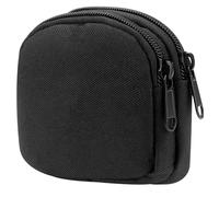 Versatile Small MOLLE Men's Waist Bag Compact Bag in 800D Nylon EDC Accessory for Hiking Camping Hunting Multifunctional Outdoor Storage Pouch, Black, Modern