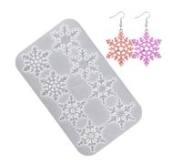 Versatile Snowflake Silicone Molds Christmas Decoration Snowflake Epoxy Resin Mold for Pendant Christmas Decoration
