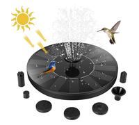 Jsdoin Solar Fountain Pump,Solar Powered Water Features with 7 Nozzles for The Garden, Floating Pond Pump for Bird Bath,Pool, Patio,Pond and Fish Tank