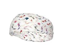 Versatile Sports Headband Print High Heel Shoes for Adults Sweatband Moisture Wicking Headband