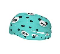 Versatile Sports Headband with Cool Panda Print - Stretchy Moisture Wicking Headband for Yoga and Fitness