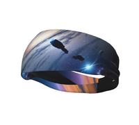 Versatile Sports Sweatband BROLEO A fascinating universe Picture - Stretchable and Moisture-Wicking Headband for Yoga,Fitness