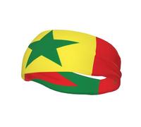 Versatile Sports Sweatband BROLEO Flag of Senegal Picture - Stretchable and Moisture-Wicking Headband for Yoga,Fitness