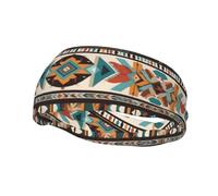 Versatile Sports Sweatband BROLEO Native American Patterns Picture - Stretchable and Moisture-Wicking Headband for Yoga,Fitness