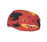 Versatile Sports Sweatband XBKGOHA Close-Up Of A Dog'S Head Printed - Stretchable and Moisture-Wicking Headband for Yoga, Fitness