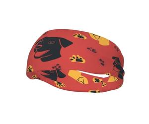Versatile Sports Sweatband XBKGOHA Close-Up Of A Dog'S Head Printed - Stretchable and Moisture-Wicking Headband for Yoga, Fitness