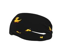 Versatile Sports Sweatband XBKGOHA Cute Little Yellow Duck Printed - Stretchable and Moisture-Wicking Headband for Yoga, Fitness