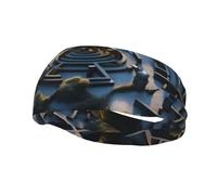 Versatile Sports Sweatband XBKGOHA labyrinth Printed - Stretchable and Moisture-Wicking Headband for Yoga, Fitness