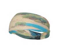 Versatile Sports Sweatband XBKGOHA oasis in the desert Printed - Stretchable and Moisture-Wicking Headband for Yoga, Fitness