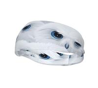 Versatile Sports Sweatband XBKGOHA snowy owl eyes Printed - Stretchable and Moisture-Wicking Headband for Yoga, Fitness