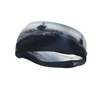 Versatile Sports Sweatband YYHWHJDE Aircraft Carrier Pattern - Stretchable and Moisture-Wicking Headband for Yoga,Fitness