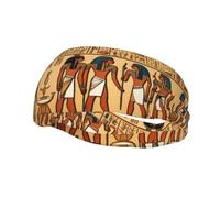 Versatile Sports Sweatband YYHWHJDE Ancient Egyptian Hieroglyph Pattern - Stretchable and Moisture-Wicking Headband for Yoga,Fitness