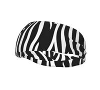 Versatile Sports Sweatband YYHWHJDE black and white zebra stripes Prints - Stretchable and Moisture-Wicking Headband for Yoga,Fitness