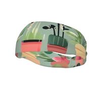 Versatile Sports Sweatband YYHWHJDE Bonsai plant Prints - Stretchable and Moisture-Wicking Headband for Yoga,Fitness