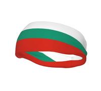 Versatile Sports Sweatband YYHWHJDE Bulgarian Flag Pattern - Stretchable and Moisture-Wicking Headband for Yoga,Fitness