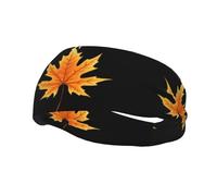 Versatile Sports Sweatband YYHWHJDE Burning withered maple leaf Prints - Stretchable and Moisture-Wicking Headband for Yoga,Fitness