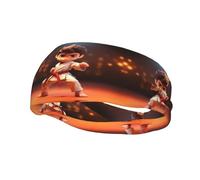 Versatile Sports Sweatband YYHWHJDE cartoon karate Prints - Stretchable and Moisture-Wicking Headband for Yoga,Fitness