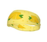 Versatile Sports Sweatband YYHWHJDE cartoon lemon Pattern - Stretchable and Moisture-Wicking Headband for Yoga,Fitness