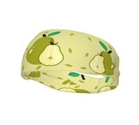 Versatile Sports Sweatband YYHWHJDE cartoon pear Pattern - Stretchable and Moisture-Wicking Headband for Yoga,Fitness