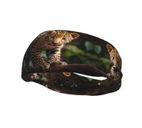 Versatile Sports Sweatband YYHWHJDE Cute Baby Jaguar Prints - Stretchable and Moisture-Wicking Headband for Yoga,Fitness