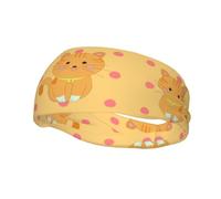 Versatile Sports Sweatband YYHWHJDE cute cartoon kitten Pattern - Stretchable and Moisture-Wicking Headband for Yoga,Fitness