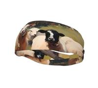 Versatile Sports Sweatband YYHWHJDE cute farm animals Pattern - Stretchable and Moisture-Wicking Headband for Yoga,Fitness