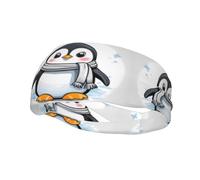 Versatile Sports Sweatband YYHWHJDE Cute Penguin Pattern - Stretchable and Moisture-Wicking Headband for Yoga,Fitness