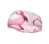 Versatile Sports Sweatband YYHWHJDE Cute pink penguin Prints - Stretchable and Moisture-Wicking Headband for Yoga,Fitness