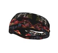 Versatile Sports Sweatband YYHWHJDE Grapes and Wine Prints - Stretchable and Moisture-Wicking Headband for Yoga,Fitness
