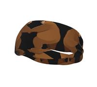 Versatile Sports Sweatband YYHWHJDE Grizzly bear holding hands Prints - Stretchable and Moisture-Wicking Headband for Yoga,Fitness