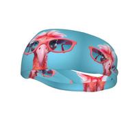 Versatile Sports Sweatband YYHWHJDE Hello Glasses Flamingo Pattern - Stretchable and Moisture-Wicking Headband for Yoga,Fitness